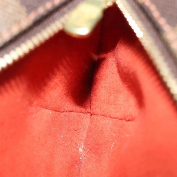 LOUIS VUITTON Damier Ebene Manosque GM Accessory Pouch N51120 LV Auth 140086 - Picture 12 of 16